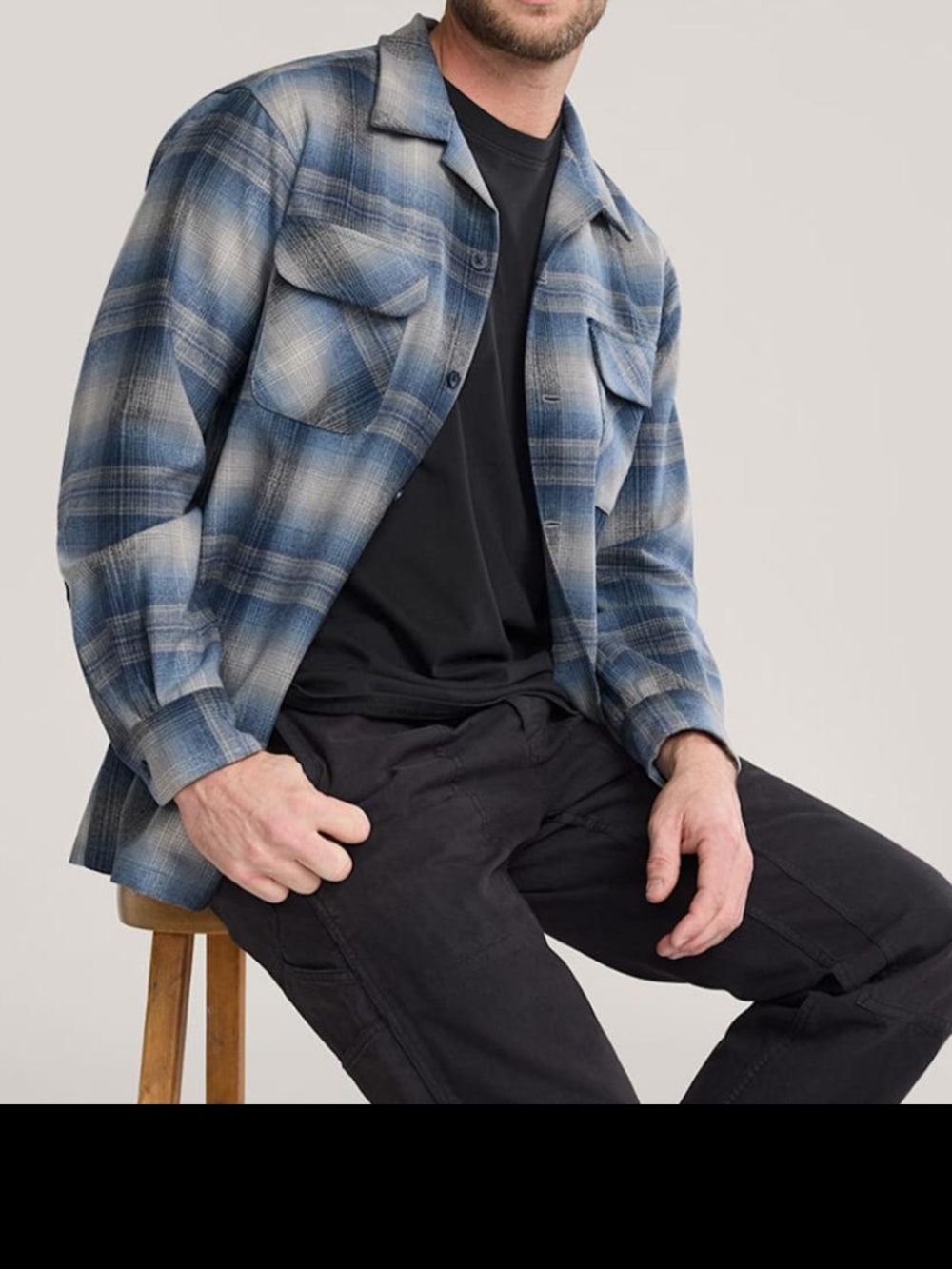 Pendleton Umatilla Wool Plaid Button Down Shirt Men’s Large Tall